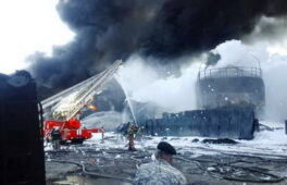 Черкаські рятувальники повернулися неушкодженими з операції по ліквідації пожежі на нафтобазі