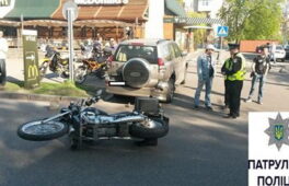 У ДТП постраждав мотоцикліст