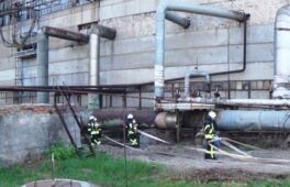 Черкаські рятувальники провели навчання на теплоелектроцентралі