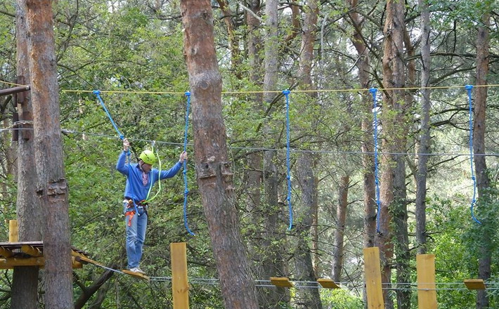 Міський голова випробував мотузковий комплекс «Monkey Forest» на міцність (фото)