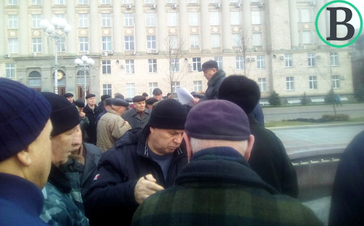 На Соборній площі мітингували за перерахунок пенсій (ФОТОФАКТ)