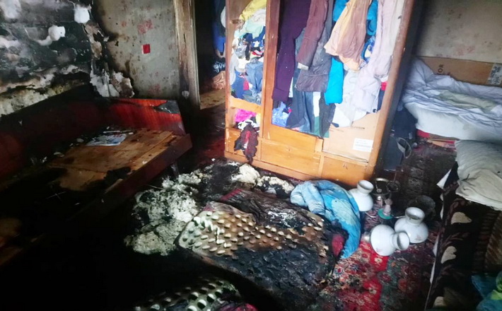 У Черкасах під час пожежі постраждала господиня