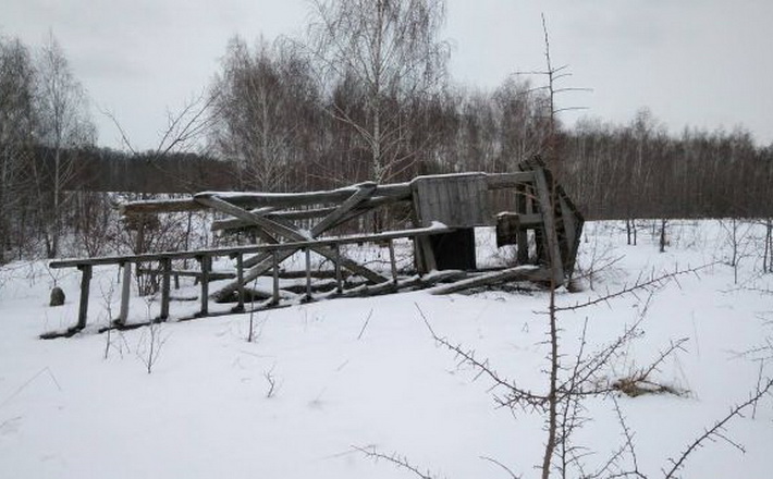На території РЛП «Трахтемирів», виявлено «вишку» для незаконного полювання на тварин