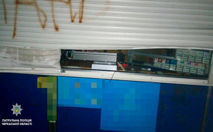 Черкащанина затримали під час пограбування кіоску