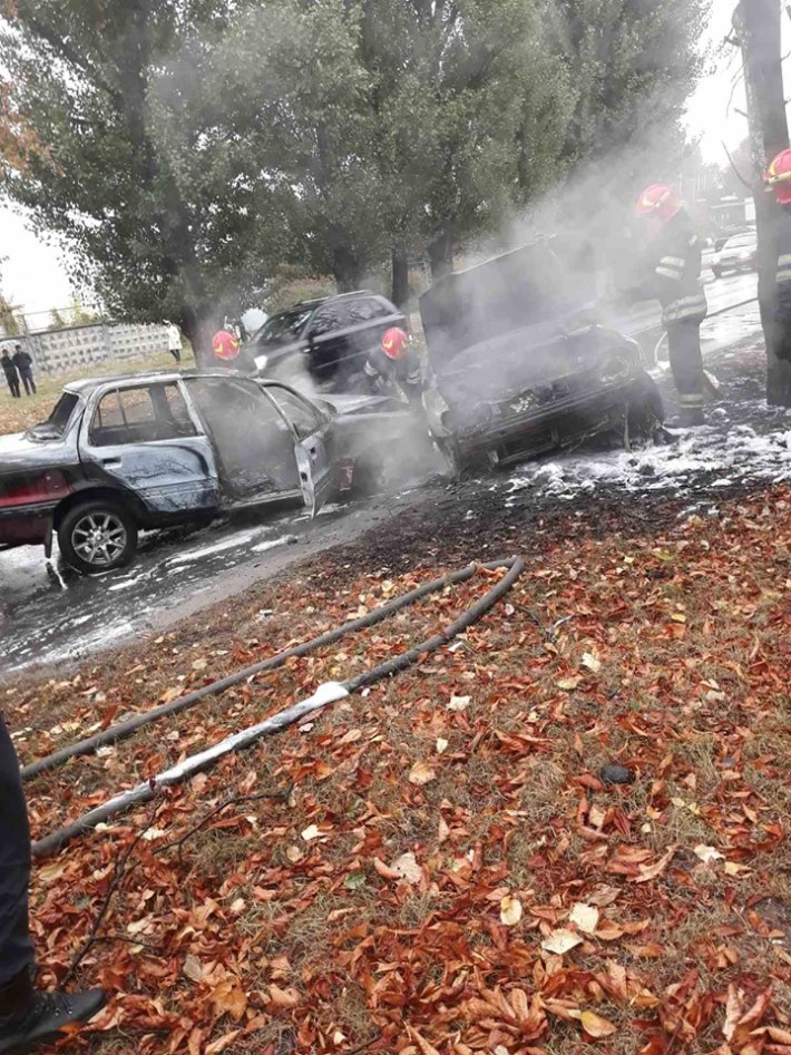 У Черкасах внаслідок ДТП загорілися автівки, двоє осіб в лікарні