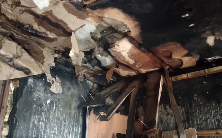 У Черкасах через обігрівач горів будинок (ФОТО)