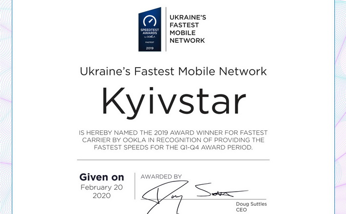 Нові дані Speedtest від Ookla: Київстар другий рік поспіль лідер за швидкістю Інтернету