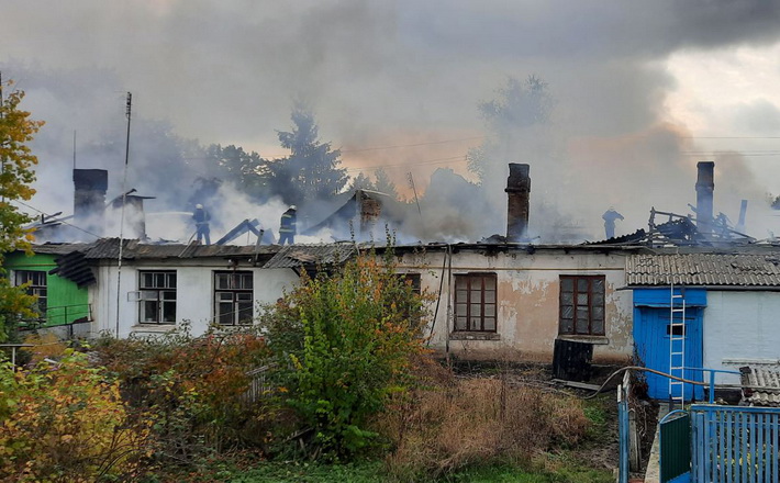На Черкащині сталася пожежа у багатоквартирній будівлі, постраждала пенсіонерка