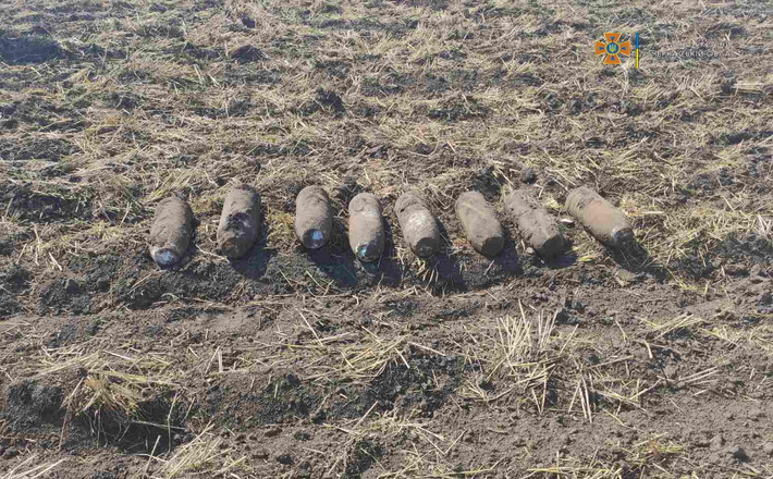 На Черкащині знайшли 8 снарядів