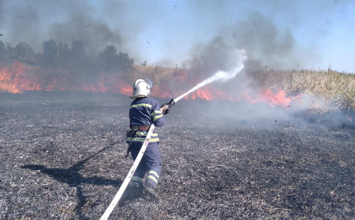 На Черкащині рятувальники тричі ліквідовували пожежі на відкритих територіях