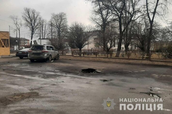 У мережі з’явилося відео ракетного удару в Умані, внаслідок якого загинув чоловік