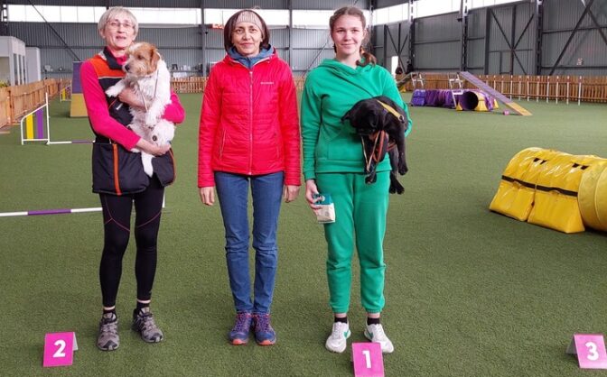 Черкащанка з мопсом здобула перемогу на Всеукраїнських кінологічних змаганнях