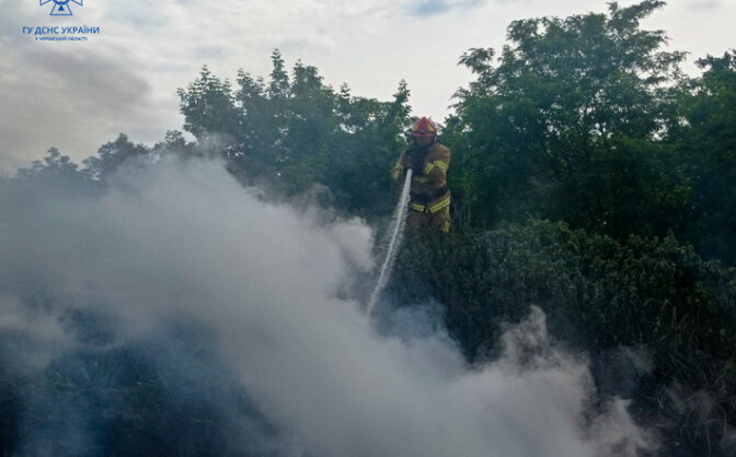 Учора на Черкащині рятувальники ліквідували три пожежі