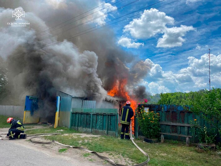 Учора на Черкащині сталися дві пожежі