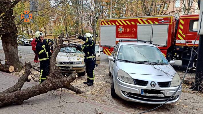 Черкаські рятувальники ліквідовують наслідки негоди