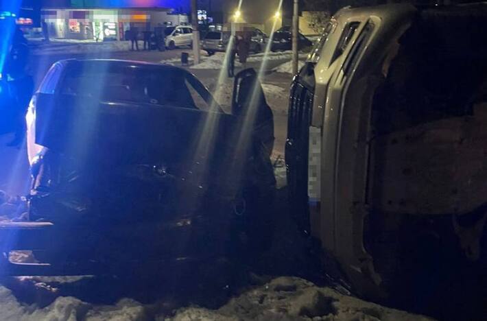 Від удару авто перекинулося: учора в Кам’янці сталася ДТП