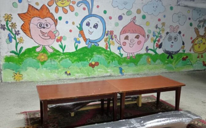 У садочку на Звенигородщині розмалювали укриття (ФОТО)