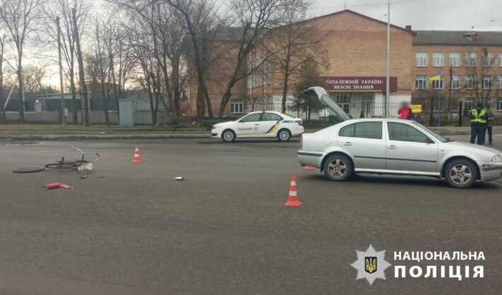 У Смілі під час ДТП травмувався 75-річний велосипедист (ФОТО)