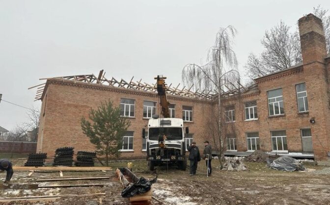Завершився ремонт покрівлі одного з освітніх закладів Умані