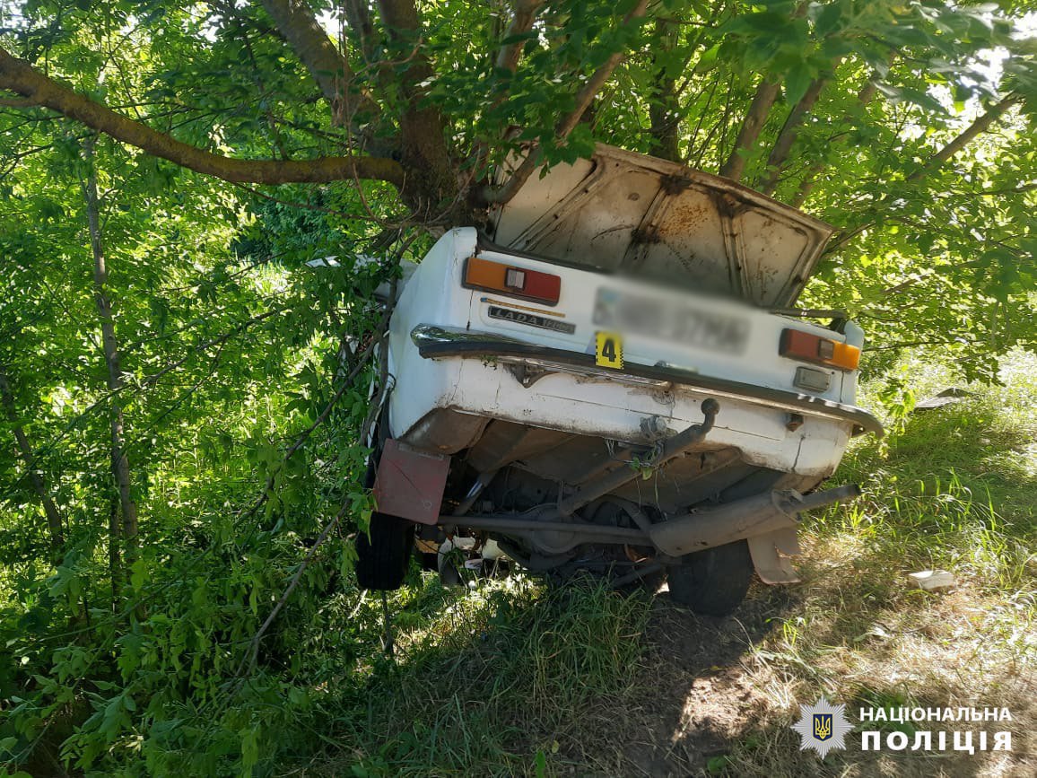 Автівка в’їхала в дерево: під час ДТП на Золотоніщині загинув 54-річний водій (ФОТО)