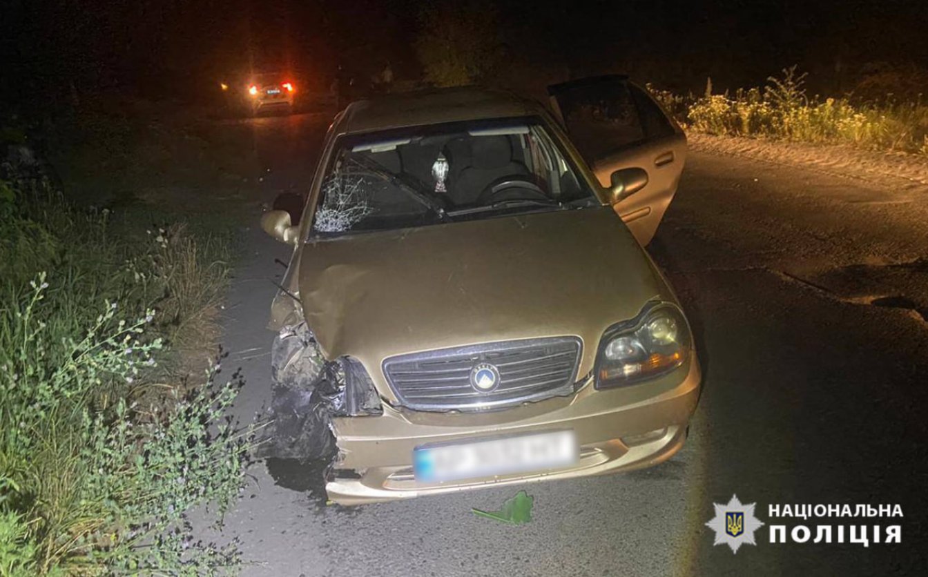 На Уманщині пʼяний водій збив мотоцикліста, його госпіталізували