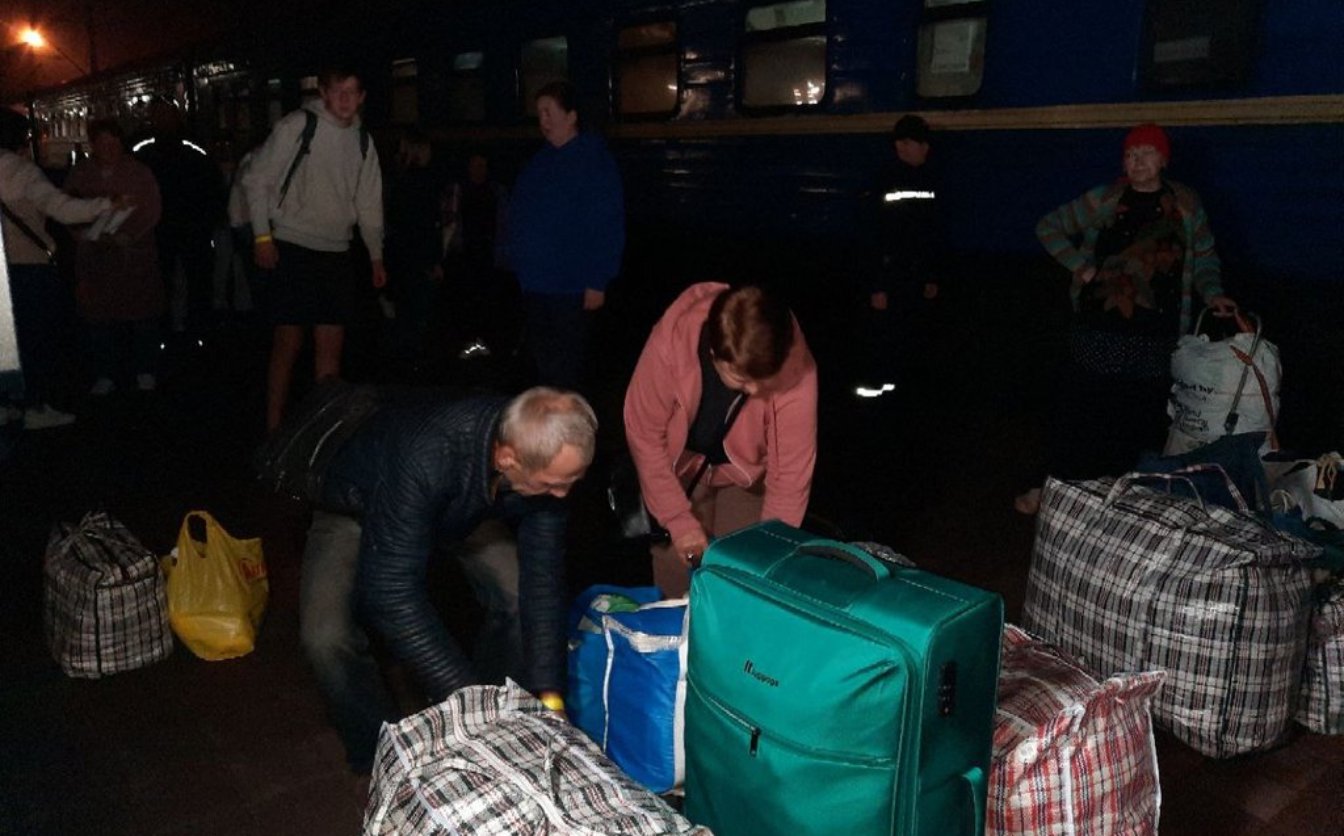 На Черкащину приїхав евакуаційний потяг із Донеччини