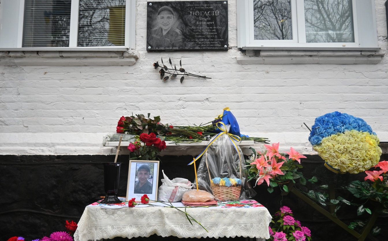 Меморіальну дошку загиблому воїну відкрили на Шполянщині