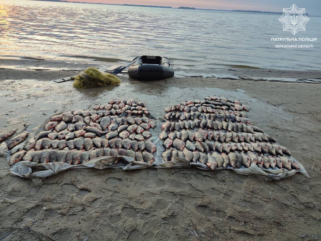 Черкащанин сітками незаконно наловив риби на понад два мільйони гривень