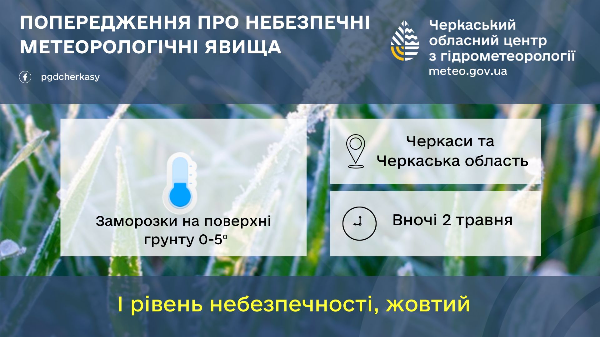У травні на Черкащині очікуються заморозки