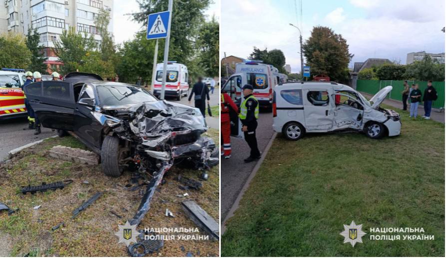 ДТП у Черкасах: двоє водіїв госпіталізовані до лікарні