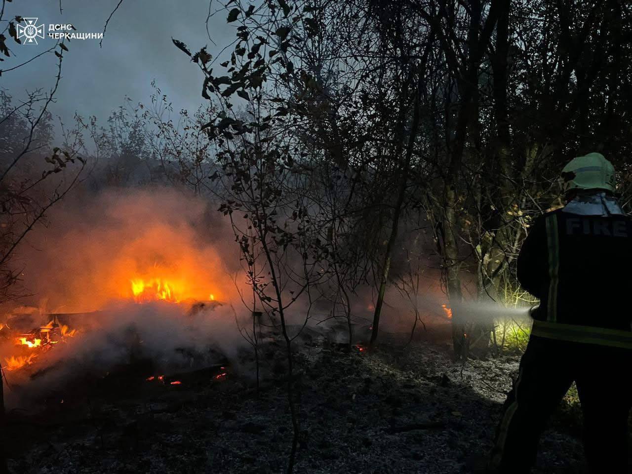 Чотири пожежі на відкритих територіях сталися на Черкащині