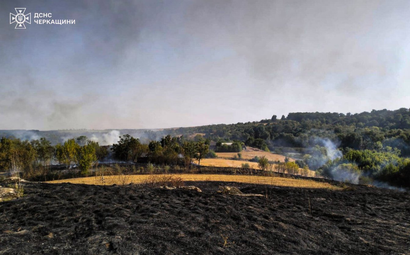 Унаслідок двох пожеж на Черкащині травмувалися люди