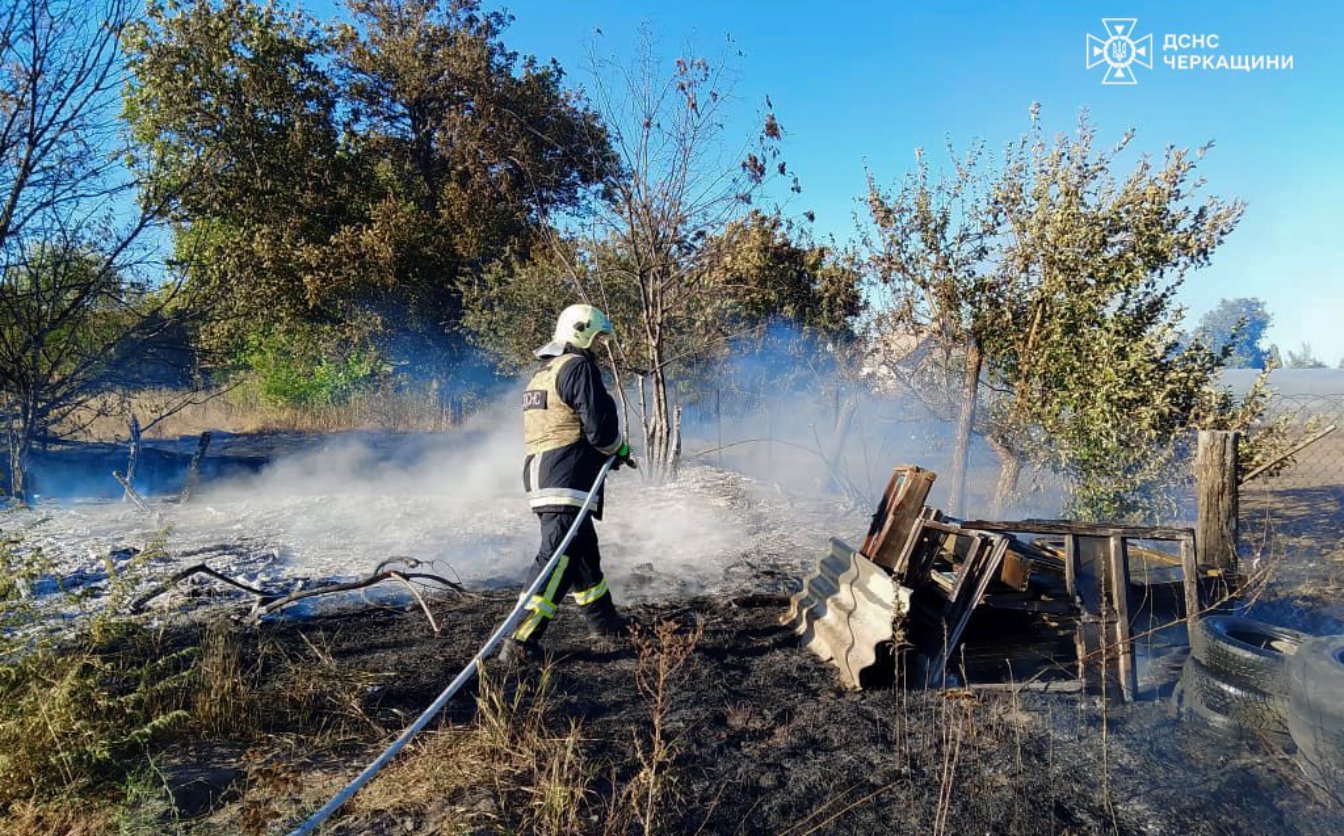 Сім пожеж сталися на Черкащині за добу