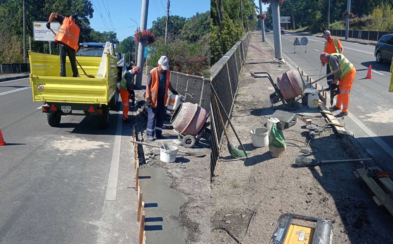 На вулиці Дахнівській виконали поточний ремонт покриття мосту