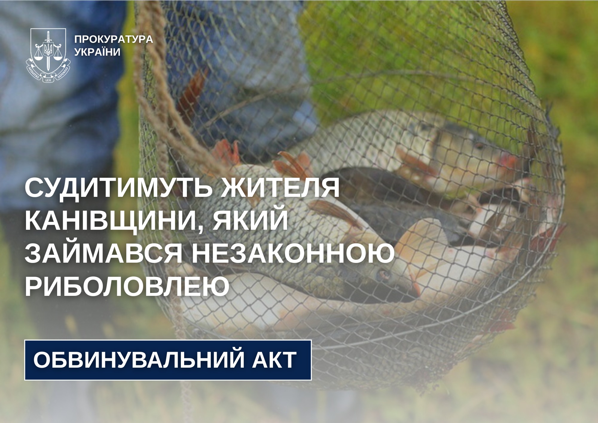 Канівчанин незаконно наловив риби на майже 120 тисяч гривень