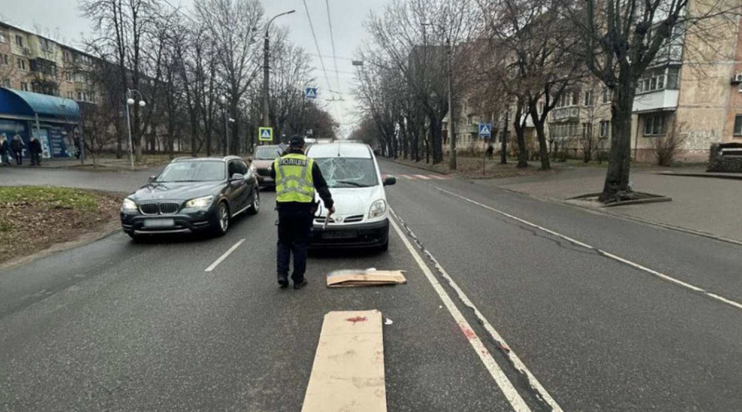 83-річний пішохід потрапив під колеса автівки в Черкасах