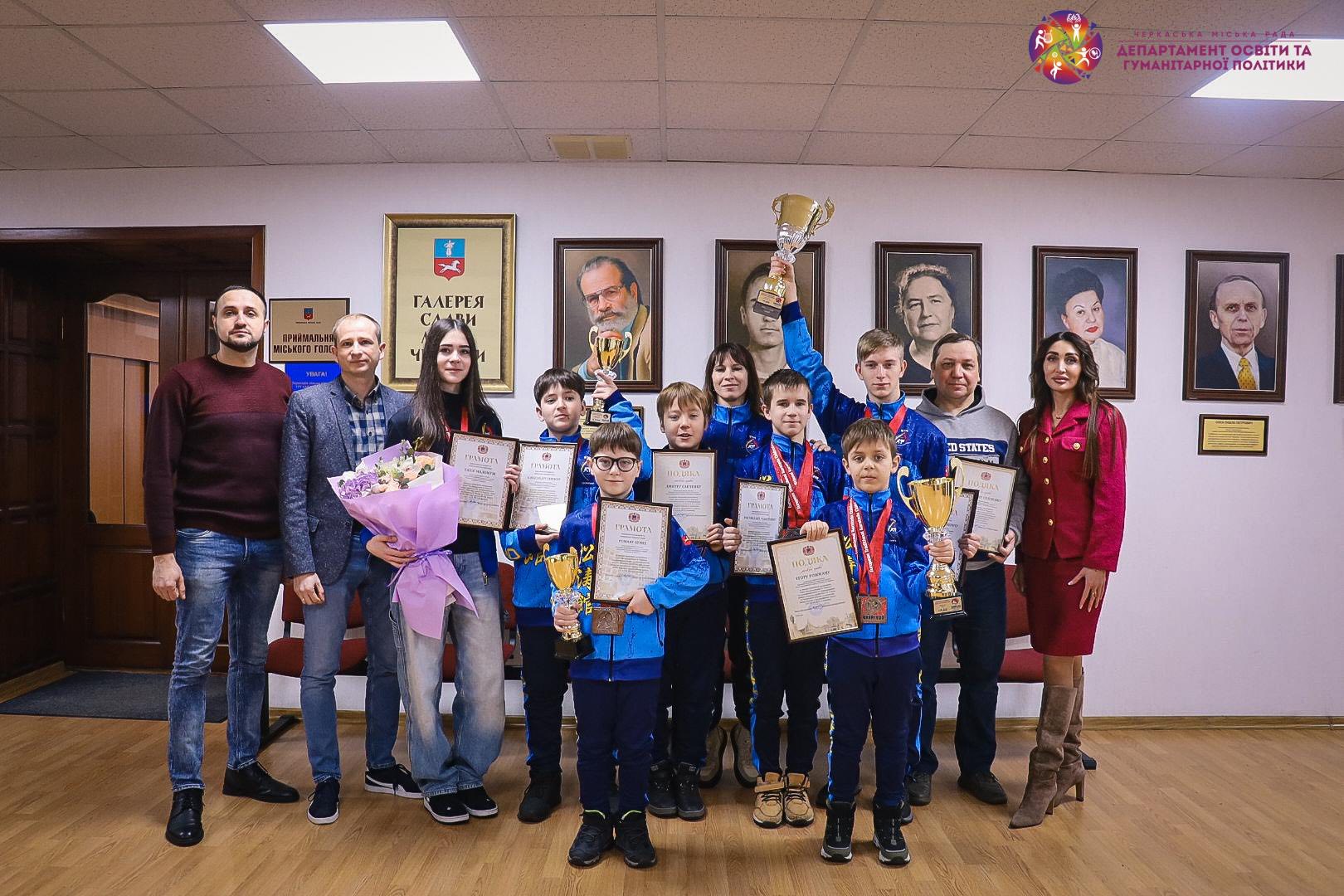 Спортсменів із Черкас відзначили за здобутки на міжнародній арені