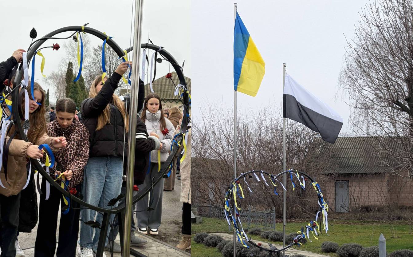 В одній із громад Черкащини відкрили інсталяцію “Серце Надії”