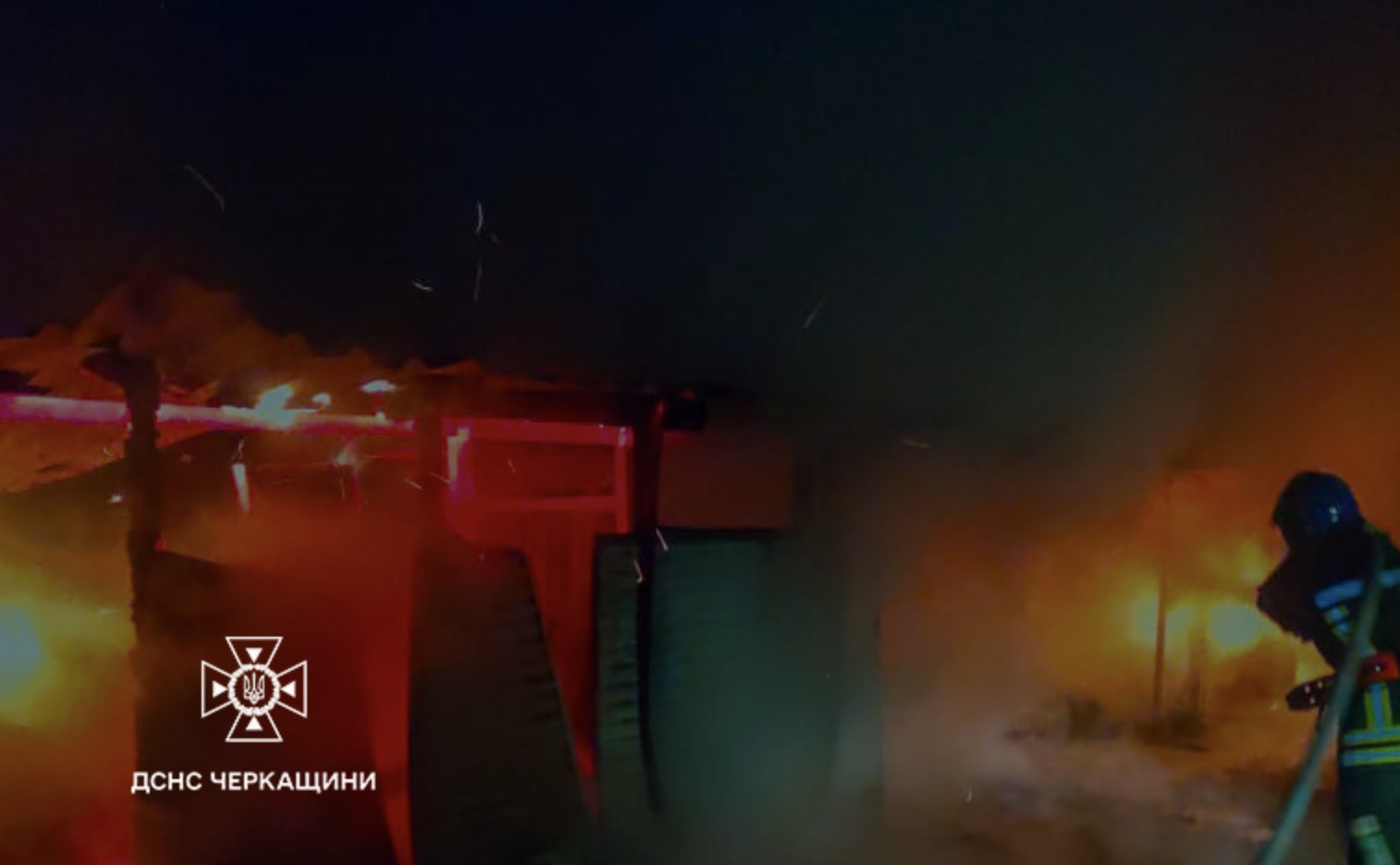 Під час пожежі в Чигирині врятували чоловіка