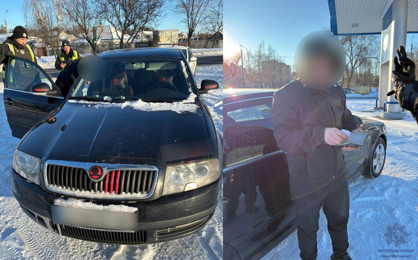 У Черкасах патрульні заблокували вулицю, щоб зупинити водія-порушника