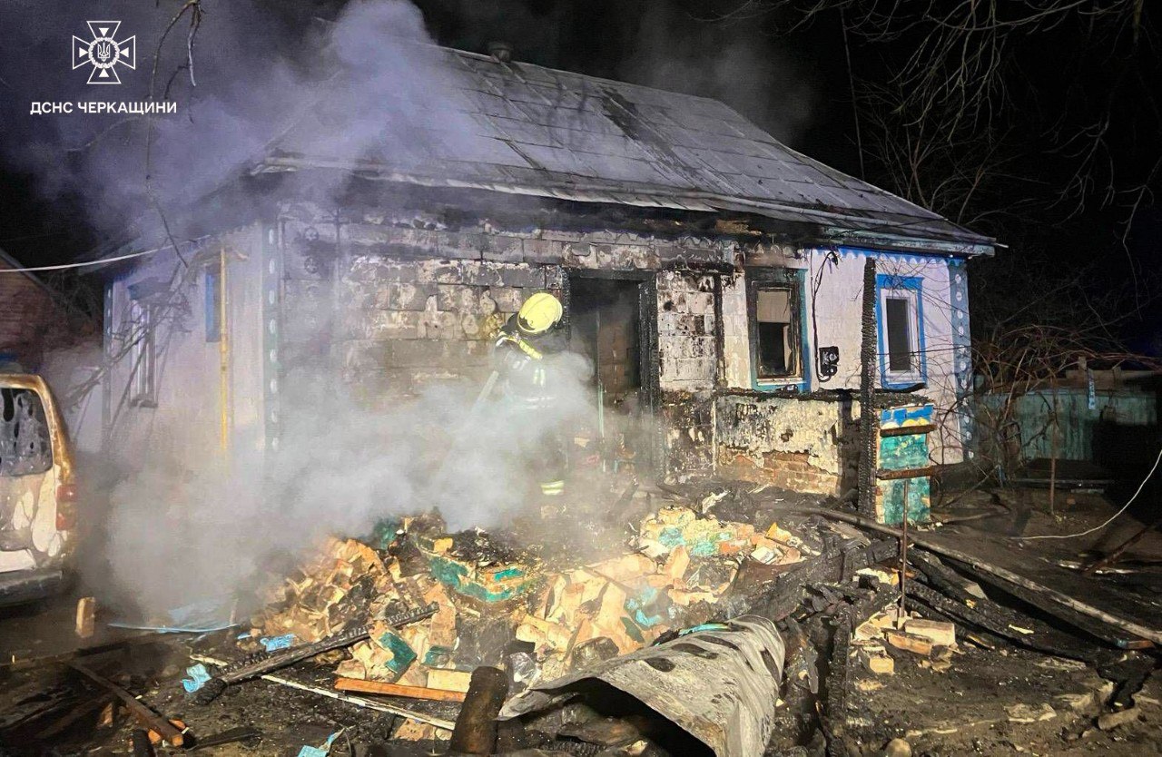 Під час пожеж на Черкащині травмувалися п’ятеро людей