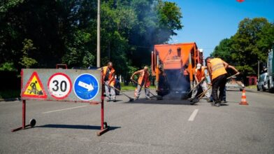 До уваги водіїв: у Черкасах проводять дорожні роботи