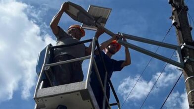 У Звенигородці встановлюють альтернативне освітлення