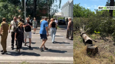 Жителі Лісової Просіки перекрили дорогу через чергову спробу забудови ділянки (ВІДЕО)