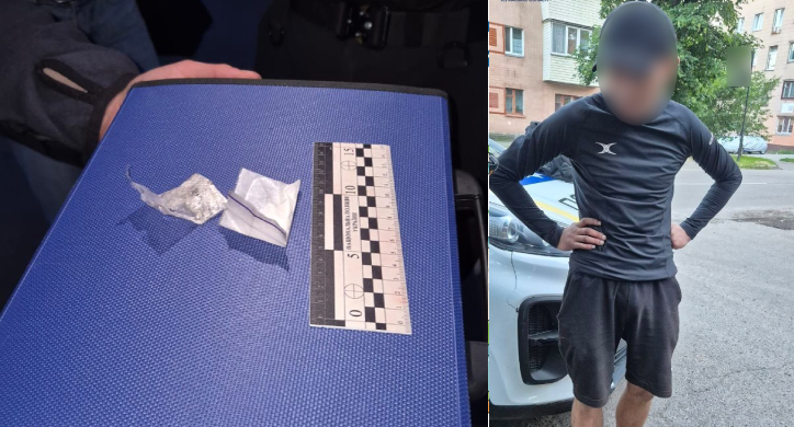 “Шукав під деревом”: два пакетики з наркотиками виявили у черкасця
