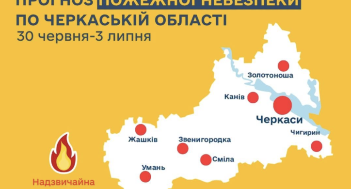 На Черкащині — надзвичайна пожежна небезпека