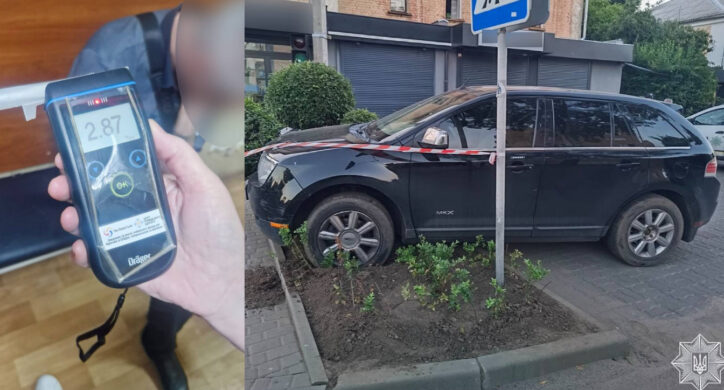 Пʼяний водій вʼїхав у дерево в Черкасах