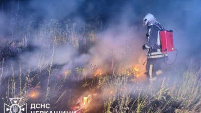 Майже десяток пожеж сталися на Черкащині за добу