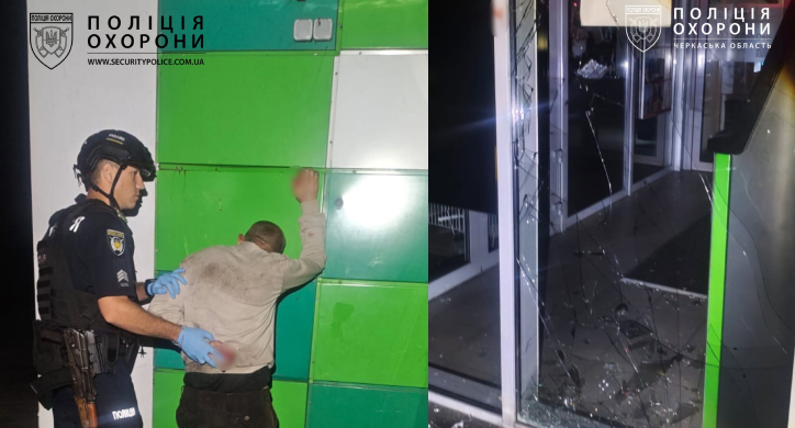 Розтрощив двері: у Черкасах на чоловіка склали протокол за хуліганство